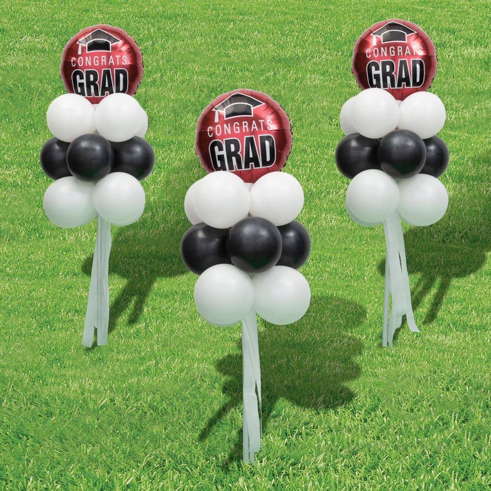 Graduation Balloon Yard Stake Topiary Kit